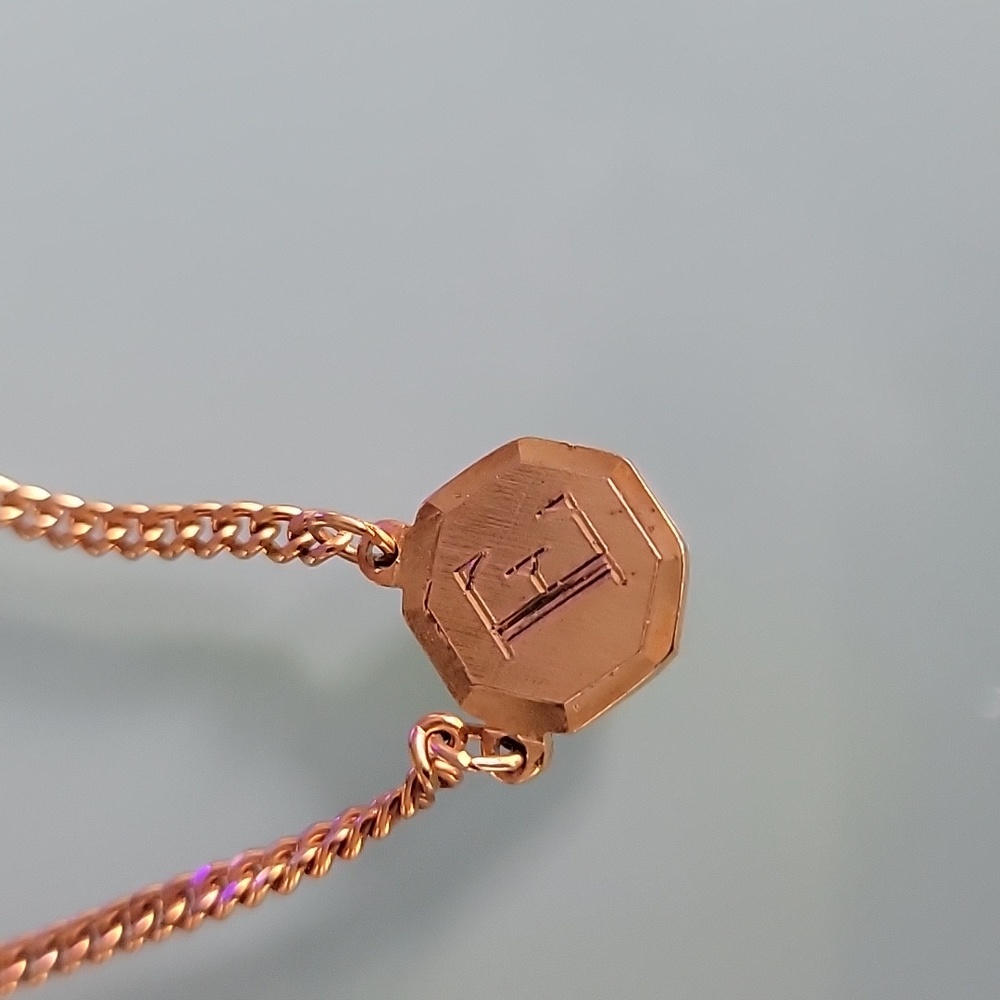 2-3/8" Monogram "E" Initial Vintage Button Style … - image 1